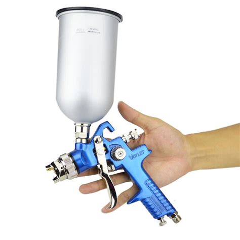 Voylet Hvlp Spray Gun Gravity Feed 1 7mm Stainless Steel Nozzle H 827