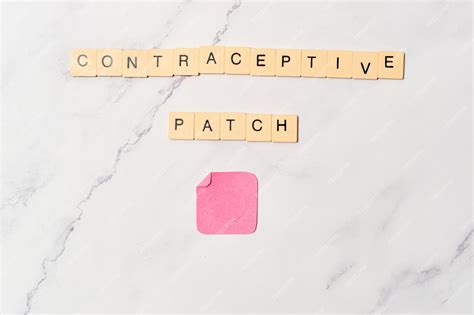 Premium Photo Contraceptive Patch Contraceptive Method Concept And