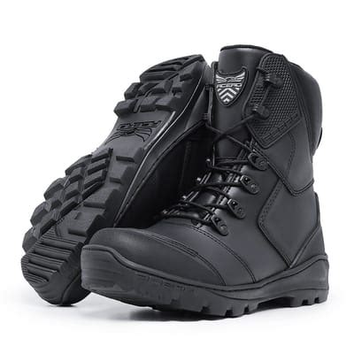 Bota Militar Acero Couro Tiger Nobuck Preto CA Dia Dos Namorados