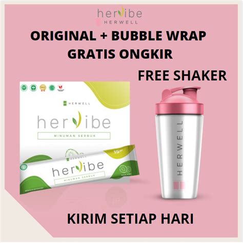 Jual Hervibe Official Herwell Original Box Sachet Fiber Pelangsing