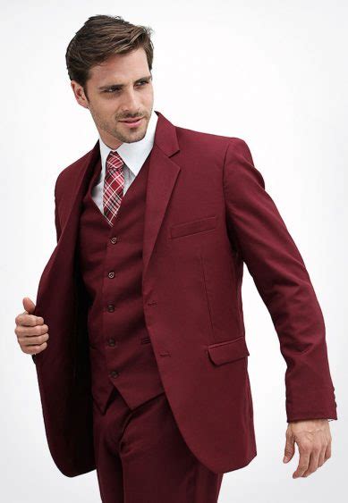 Terno Para Casamento Terno Slim Burgundy Via Santony Vinho