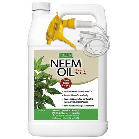 Harris Neem Oil Spray For Plants Cold Pressed Ready To Use 128oz