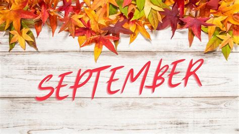 Red September Word In White Wood Background Hd September Wallpapers