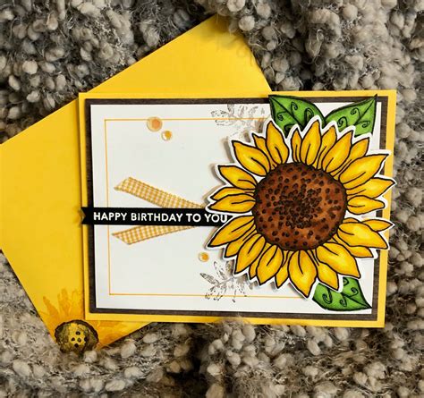 Photo Greeting Card Sunflower Photo Handmade Greeting Card Blank Greeting Card Sunflower