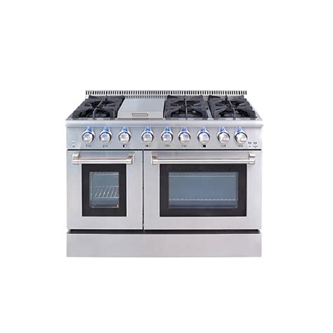 48-inch Double Oven Gas Ranges With 6 Burners — Oven And Beyond