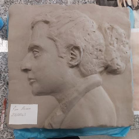 Clay Relief Male Sketch Art Mount Rushmore