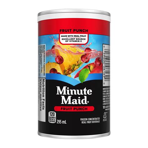 Ml Minute Maid Fruit Punch Frozen Concentrated Real Fruit Beverage