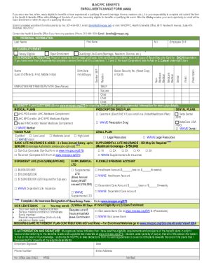 Fillable Online Fillable Enrollment Change Form 10 31 C Fax Email Print