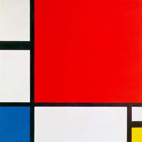 Piet Mondrian Composition II In Red Blue And Yellow 1930 Art Print