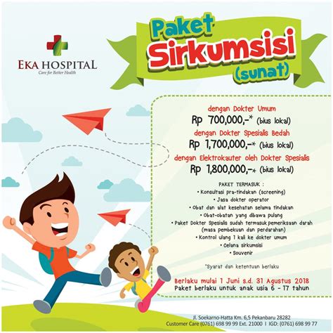 Eka Hospital On Twitter Dapatkan Paket Sirkumsisi Atau Sunat Untuk