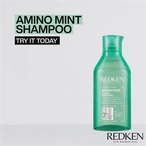 Buy Redken Amino Mint Shampoo With Amino Mint Complex For Sensitive