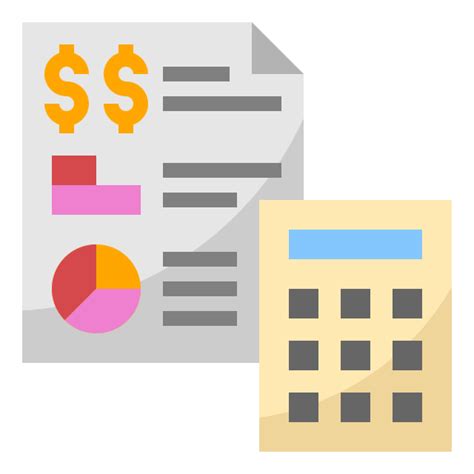 Financial Statement Mynamepong Flat Icon