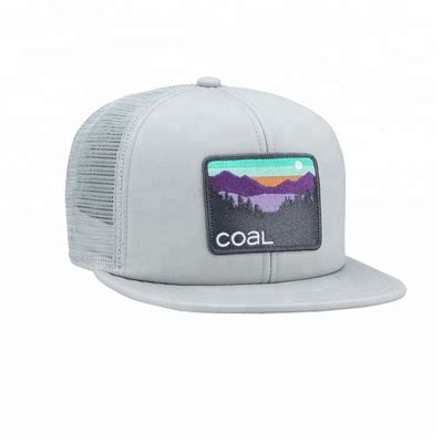 Custom Embroidered Flat Bill Snapback Hats Nylon Mesh Snapback Hats