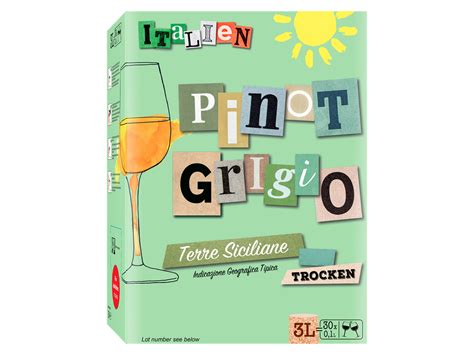 Pinot Grigio Terre Siciliane Igt Bag In Box Trocken W