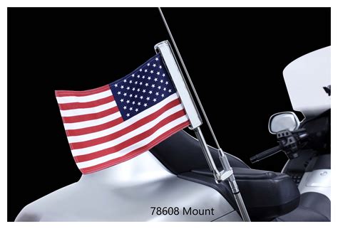 Goldstrike Chrome Flag Pole Mount Honda Gold Wing 2001 2017 Revzilla