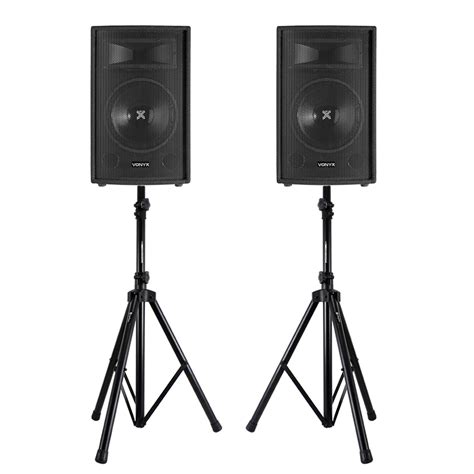 Vonyx Sl Passive Dj Pa Speaker Pair Stands