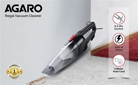 Agaro Regal 800 Watts Handheld Vacuum Cleaner Lightweight And Durable Body Smallmini Size