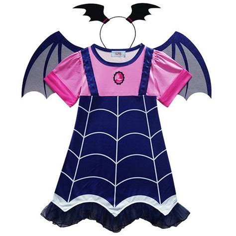 Girls Vampirina Cosplay Dress Kids Girls Halloween Party Costume For 3y