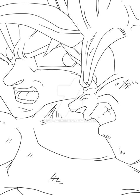 Vamos Gohan Lineart By Ezio Anime On Deviantart