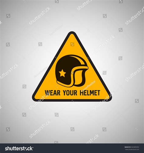 Wear Safety Helmet Sign