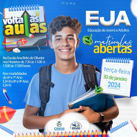 Eja Educação De Jovens E Adultos Prefeitura Municipal De Chaval