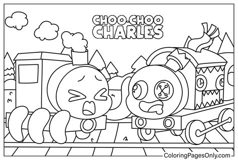 Choo Choo Charles Coloring Pages Coloringpagesonly