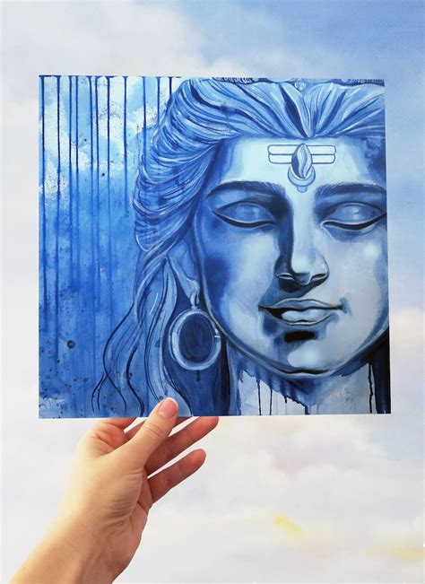 Lord Shiva Art Print Shiva Wall Decor Hindu Art Hindu God Shiva Decor ...