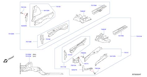 Nissan Murano Floor Pan Crossmember G Aama Mossy Nissan