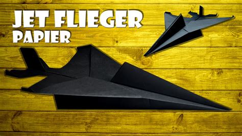 Jet Papierflieger Origami Falten Jet Fighter Paper Jet Airplane