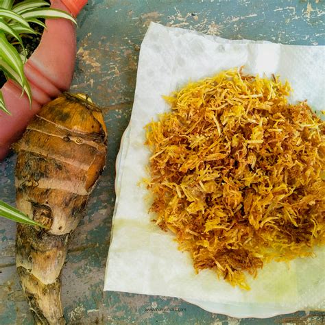 Crispy Grated Taro Root Fry Kosu Bhujia Arbi Bhujia