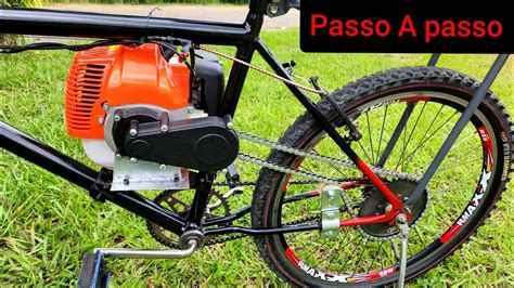 como montar uma BICICLETA motor de ROÇADEIRA do zero YouTube