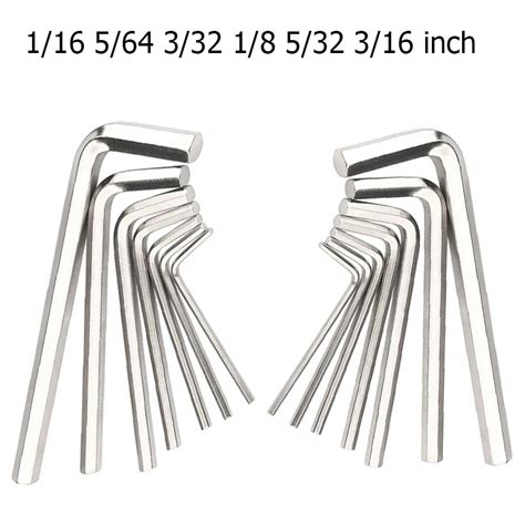 1 5 10PC L Hex Hexagon Key Allen Wrench 1 16 5 64 3 32 1