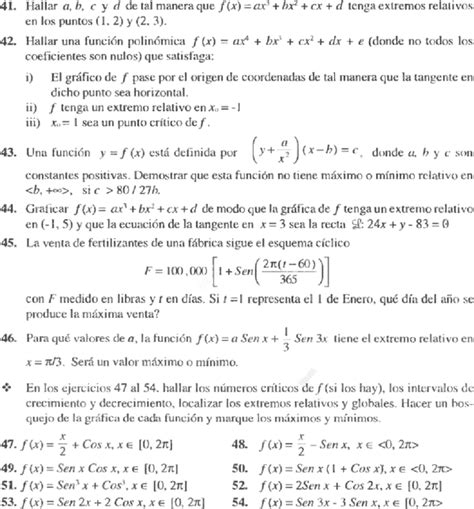 Criterio De La Primera Derivada Ejercicios Resueltos Pdf