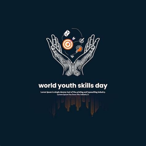 Premium Vector Vector Illustration Of World Youth Skill Day With Line