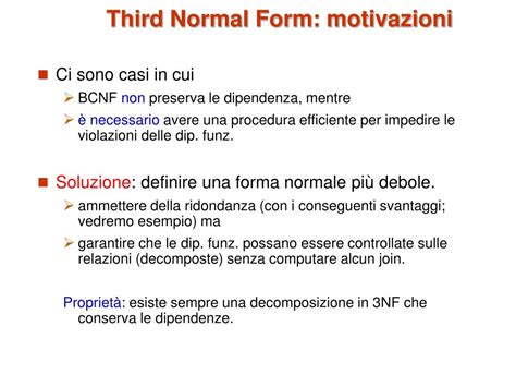 Ppt Teoria Della Normalizzazione Basi Di Dati Powerpoint