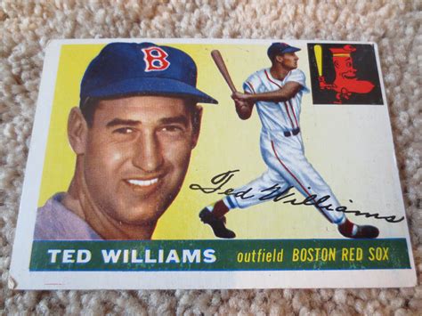 Lot Detail Topps Ted Williams Baseball Card Boston Red Sox