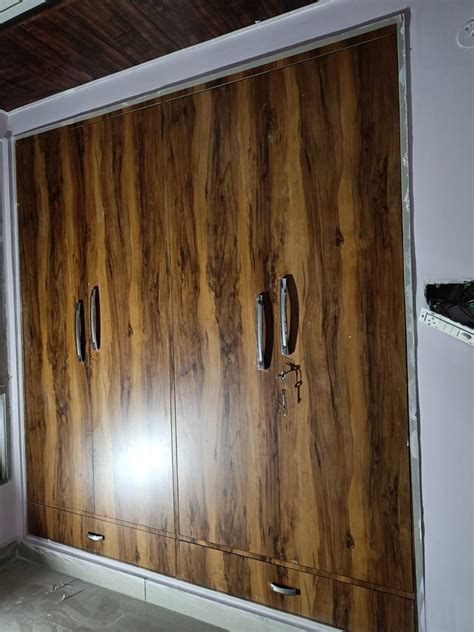 Door Brown Wooden Wardrobe Without Locker At Rs Sq Ft In