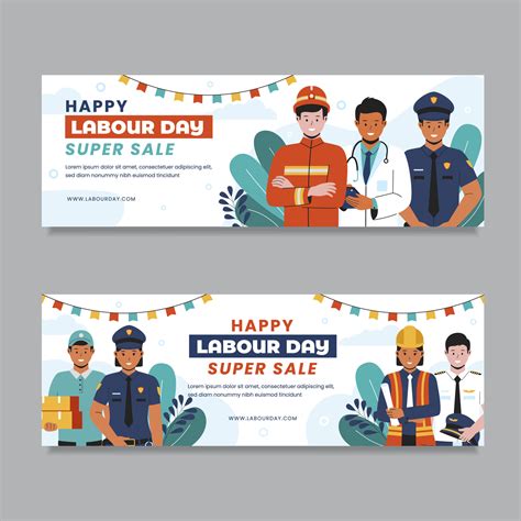 Happy labor day banner template 26993253 Vector Art at Vecteezy