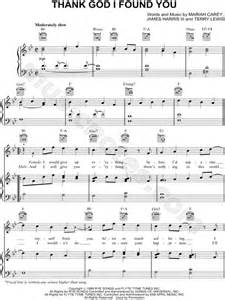 Mariah Carey Thank God I Found You Sheet Music In Bb Major Download