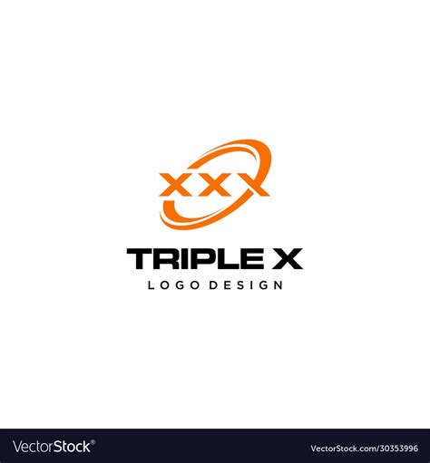 Triple x logo Royalty Free Vector Image - VectorStock