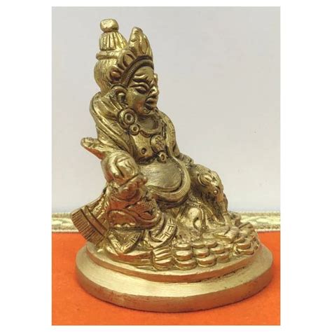 Sitting Kuvera Statue Brass Kuber Maharaj Idol Brass Kuber Statue India