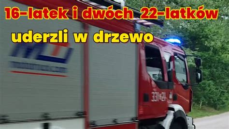 16 latek i dwóch 22 latków uderzyli w drzewo YouTube