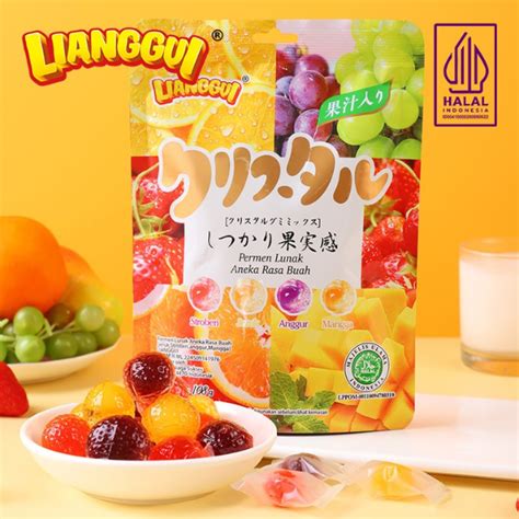 Jual Lianggui Permen Buah Jelly Lunak Kupas Aneka Rasa Gummy Jelly