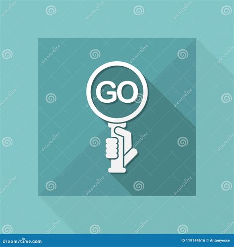 Go signal stock vector. Illustration of internet, shovel - 119144616