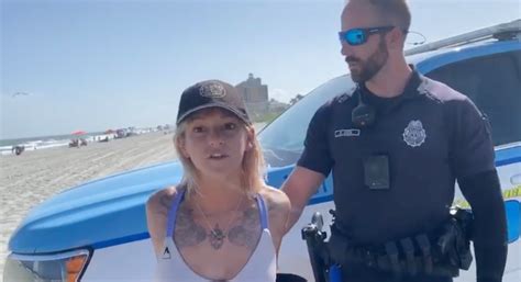 Well Known Acrobat Handcuffed In Myrtle Beach Over Thong Ordinance