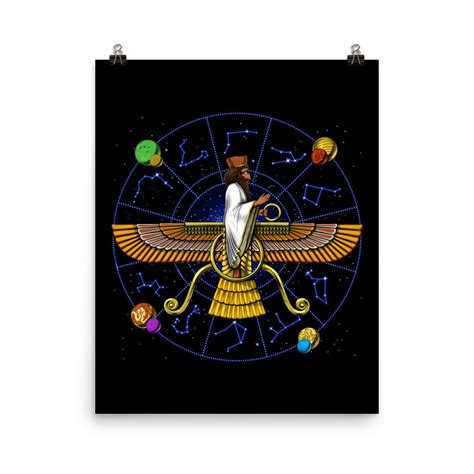 Anunnaki Aliens Poster Ancient Sumerian Mythology Wall Decor Astronomy