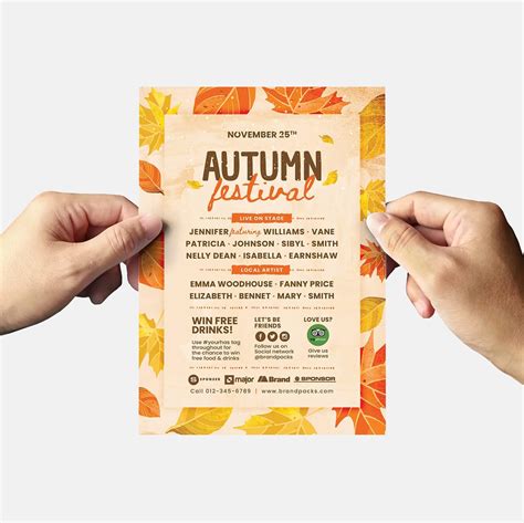 Autumn Fall Flyer Templates PSD Ai Vector BrandPacks