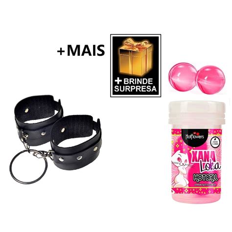 Kit Algemas Luxo Bolinhas Xana Loka G Hot Flowers Brindes