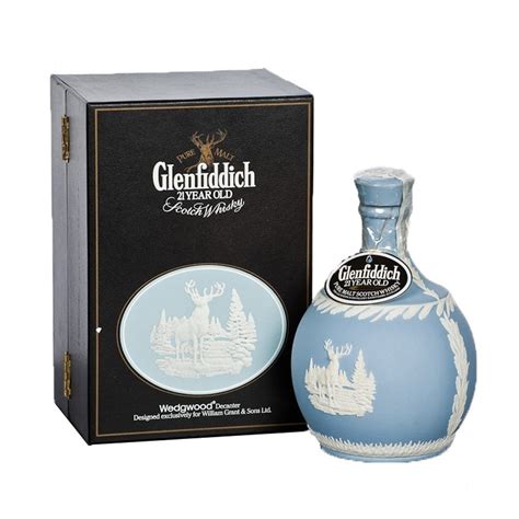 Glenfiddich 21 Year Old Wedgewood Decanter With Box Whisky From