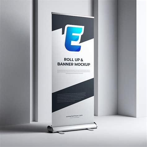 Roll Up Banner Mockup Design Premium Ai Generated Image